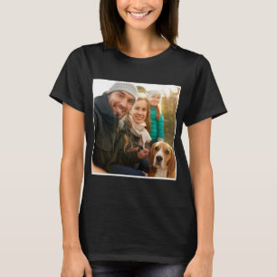 Camiseta Presente de Foto Foto da família personalizada m