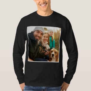 Camiseta Presente de Foto   Foto da família personalizada m