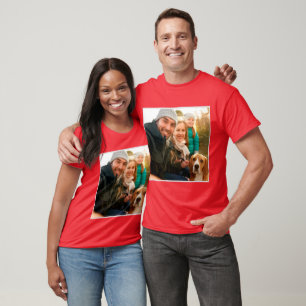 Camiseta Presente de Foto Foto da família personalizada m