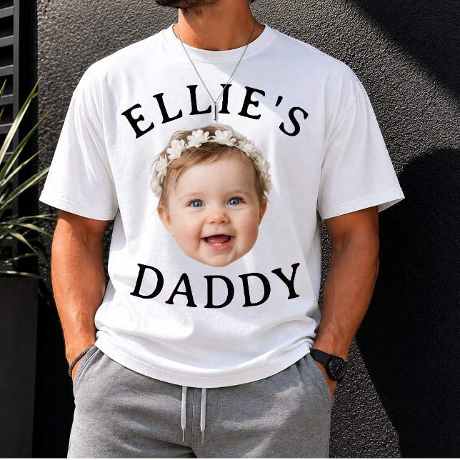 Camiseta Presente de foto personalizado do rosto do bebê pa (Criador carregado)