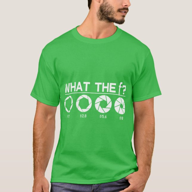 Camiseta Presente de Fotografia de Câmera Divertida Whathe  (Frente)