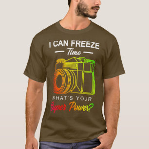 Camiseta Presente de Fotografia de Tempo Congelado