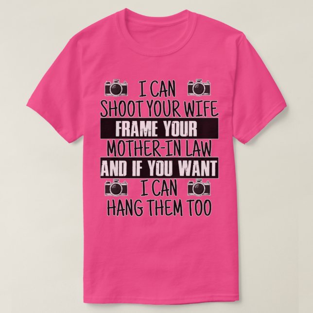 Camiseta presente de fotógrafo (Frente do Design)