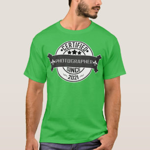 Camiseta Presente de fotógrafo (certificado) desde 2021