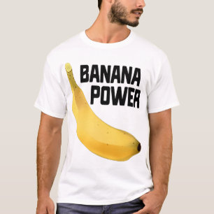 Camiseta Presente de Fruta estriada amarela engraçada com a