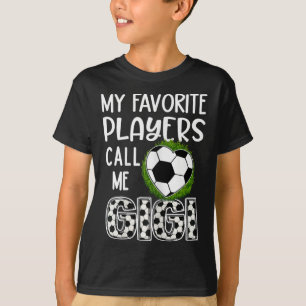 Camiseta Presente de Futebol, Meus Jogadores Favoritos Me C