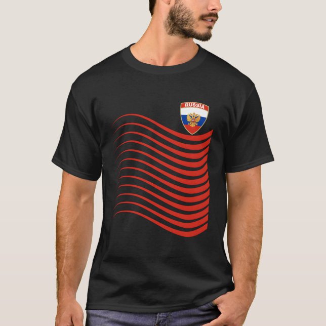Camiseta Presente de futebol russo de hóquei em Jersey Rúss (Frente)