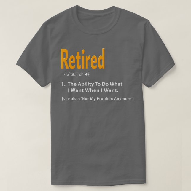 Camiseta Presente de Gag de Reforma Engraçado com Definição (Frente do Design)