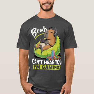 Camiseta Presente de Gaming Capybara Gamer