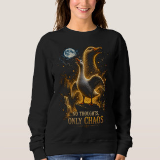 Camiseta Presente de Ganso Engraçado Sem Pensamentos Só Cao