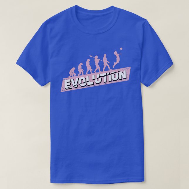 Camiseta Presente de Garota Evolutiva de Voleibol (Frente do Design)