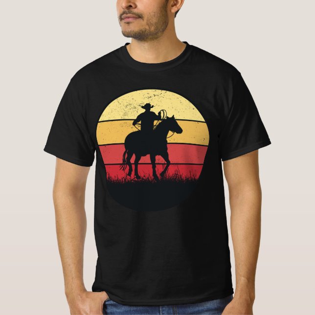 Camiseta Presente de Garoto do Vintage Sunset Texas (Frente)