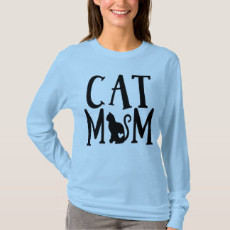 Camiseta Presente de Gata Louca Mãe Amante de Gatinhos Gati