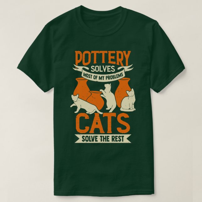 Camiseta Presente de Gato de Gato do Criador de Potências C (Frente do Design)