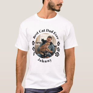 Camiseta Presente de Gato Pai Personalizado Melhor Gato Pai