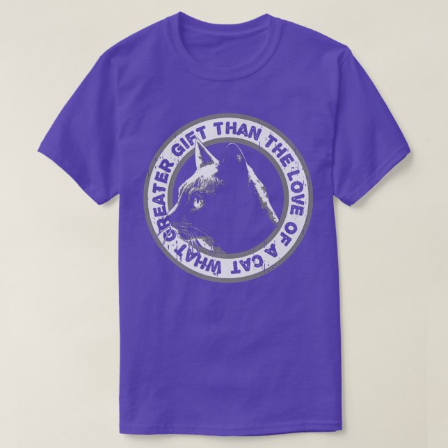 Camiseta Presente de Gato para Meninos Meninos (Frente do Design)