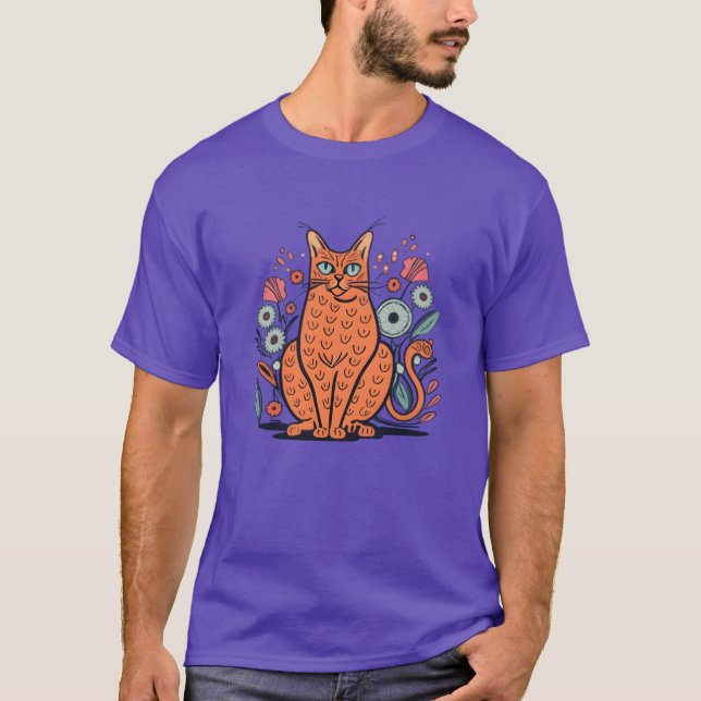 Camiseta presente de gato somali (Frente)