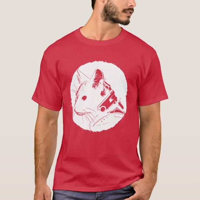 Camiseta Presente de Gato Steampunk (Frente)