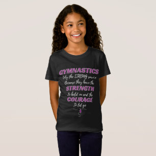 Camiseta Presente De Ginástica O Forte Presente De Gymnast
