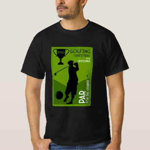 Camiseta Presente de Golfe de Vintage Único