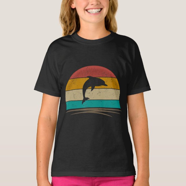 Camiseta Presente de golfinhos para criança | design de bel (Frente)
