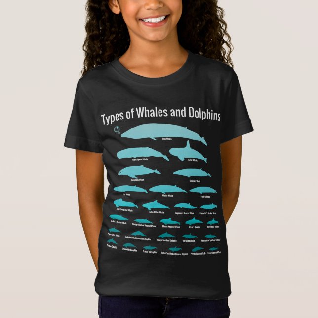 Camiseta Presente de golfinhos para menina | design de bele (Frente)