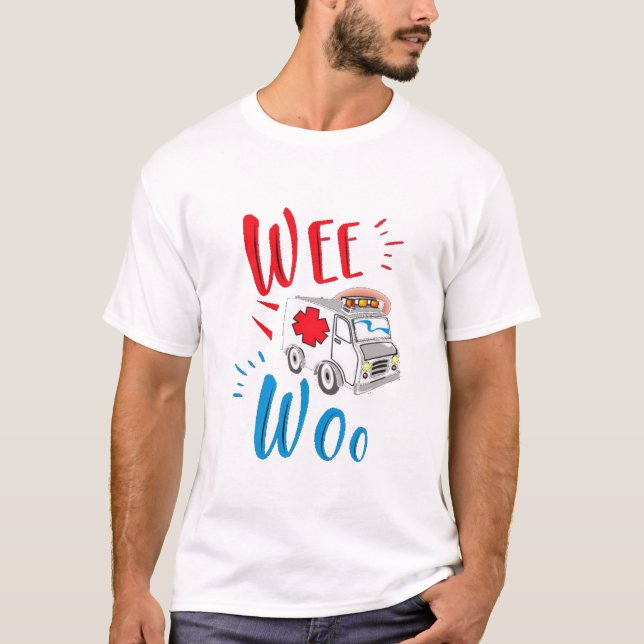 Camiseta presente de graduação, ambulância, paciente (Frente)