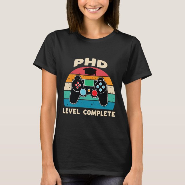 Camiseta Presente De Graduação De Doutorado Completa De Nív (Frente)