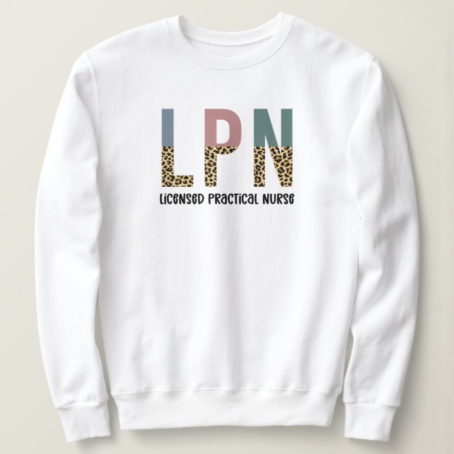 Camiseta Presente de Graduação LPN de Enfermeira Prática Li (Frente do Design)