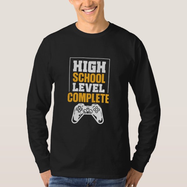 Camiseta Presente de Graduação | Nível de Segundo grau conc (Frente)