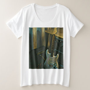 Camiseta presente de guitarra de baixo acústico