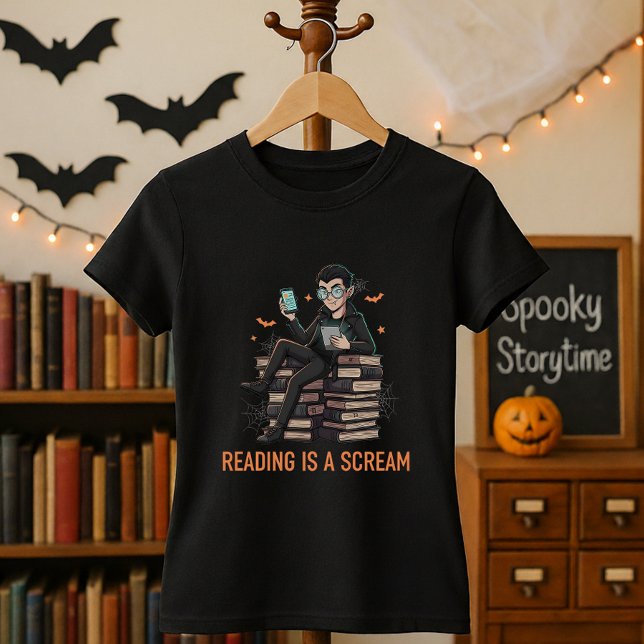 Camiseta Presente de Halloween bonito para Bibliotecários e (Criador carregado)