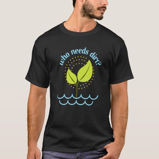 Camiseta Presente de Hidroponia de Jardinagem Interna Horti (Frente)