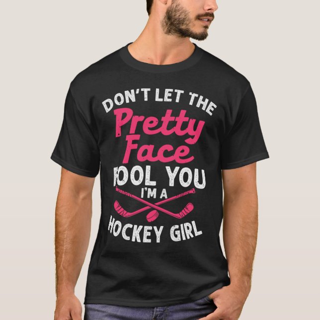 Camiseta Presente De Hóquei No Gelo Para Mulheres Crianças (Frente)