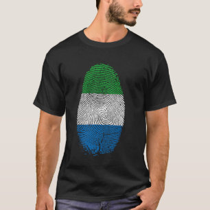 Camiseta Presente de impressão digital da bandeira da Serra