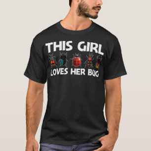 Camiseta Presente De Inseto legal Para Meninas Crianças Ins