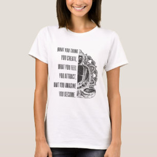Camiseta Presente de Ioga Budismo Mandala Dito Espiritual d