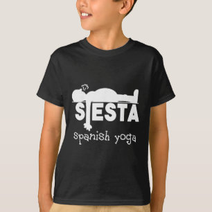 Camiseta Presente de Ioga e Divertido Sono Diversão Espanho