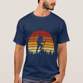 Camiseta Presente De Itinerância Vintage Sunset Para Hikers
