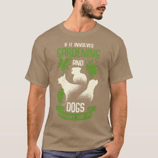 Camiseta Presente de jardinagem do jardineiro de cão