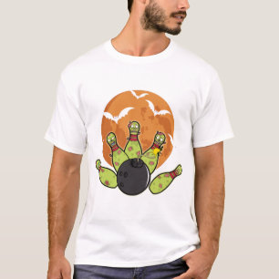 Camiseta Presente de jogador de boliche com morcegos e pino