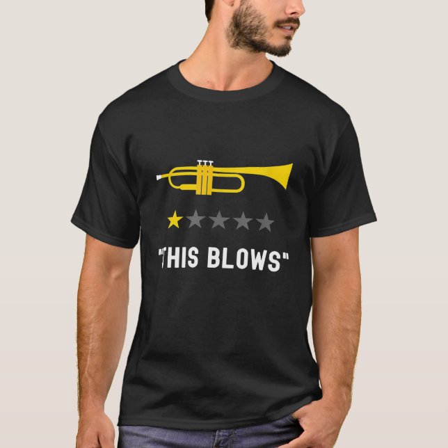 Camiseta Presente De Jogador De Trompete Com Uma Estrela De (Frente)