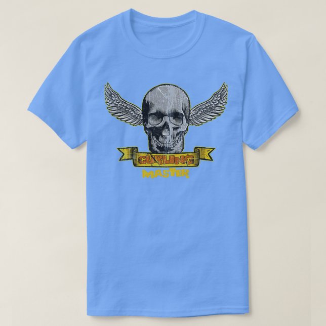 Camiseta Presente de Jogo do Esporte de Curling Hobby (Frente do Design)