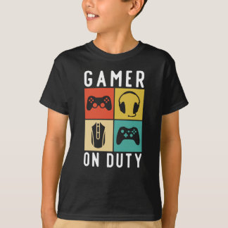 Camiseta Presente De Jogos Em Serviço
