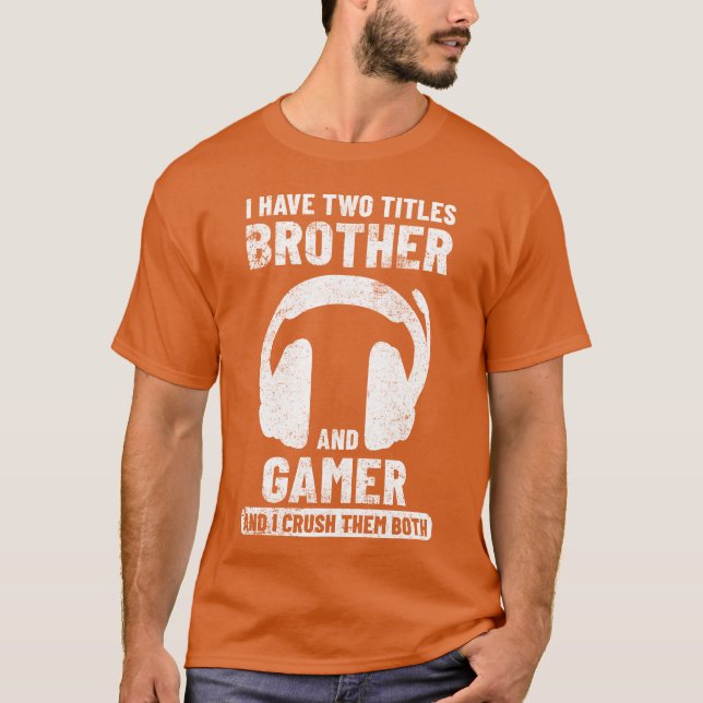 Camiseta Presente de jogos Irmão Gamer (Frente)