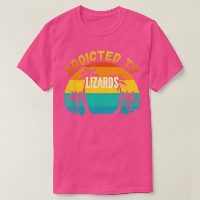 Camiseta Presente de Lagartos Viciado em Lagartos (Frente do Design)