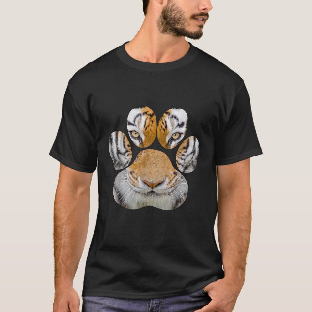Camiseta Presente de Leão Leopardo-Leopardo-Leão-de-Olho-Ti (Frente)