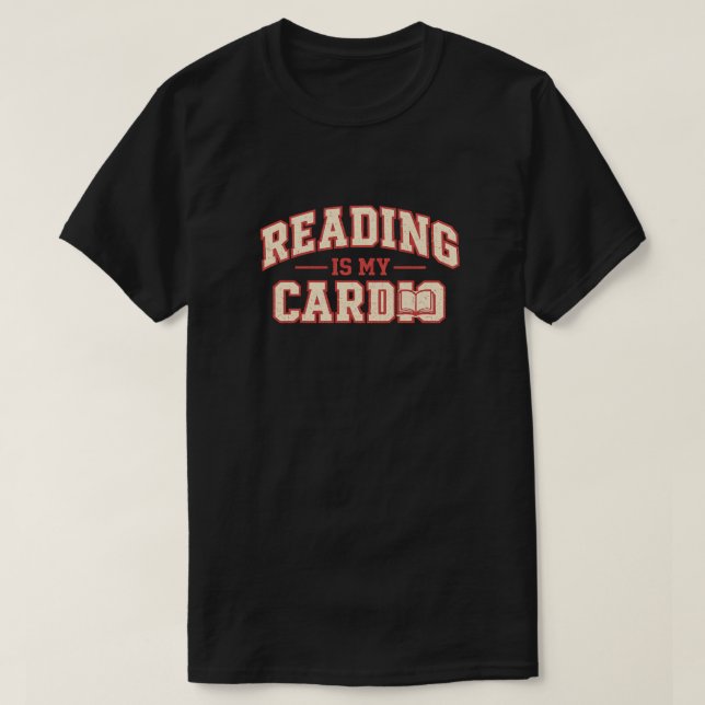 Camiseta Presente de Leitura Sarcástico para Leitores Homen (Frente do Design)