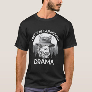 Camiseta Presente de Llama Camping Somente Você Pode Preven