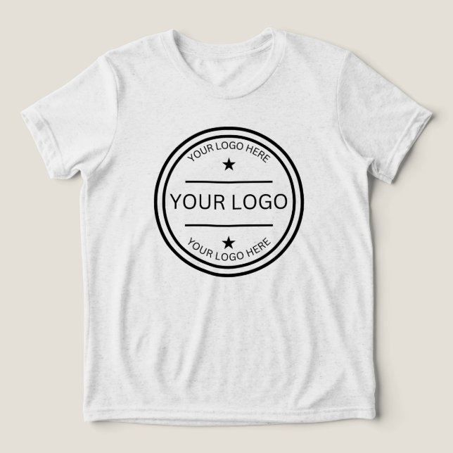 Camiseta Presente de Logotipo de Empresa Personalizado Logo (Design frontal)